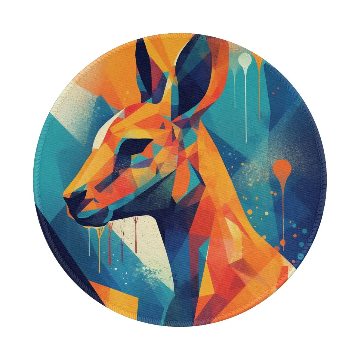

Kangaroo Mouse Pad Abstraction Illustration Rubber Table Mousepad Anti Fatigue Original Cheap Picture Mouse Mat