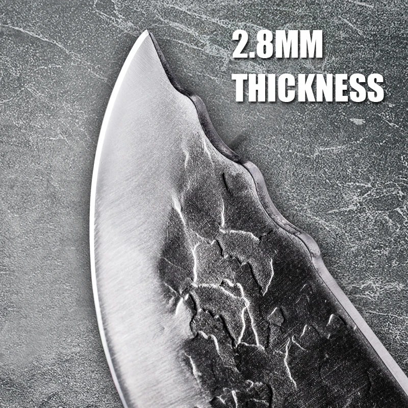 Нож шеф-повара 7 дюйма кованый нож для измельчения охотничий искусственный 7CR15