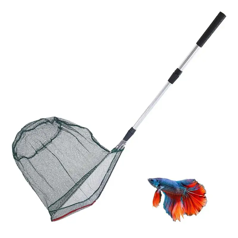 

Fishing Net Folding Landing Net With Retractable Pole Freshwater Saltwater Fish Nets For Beginners Or Fishing Lovers Accessories