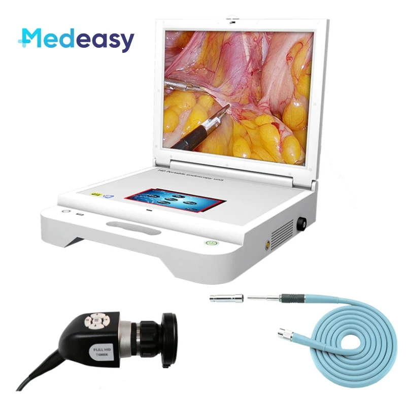 

17 Inch Medical Monitor, Recorder, Led Light Source, Full HD Endoscope Camera Portable HD Endoscopy Unit