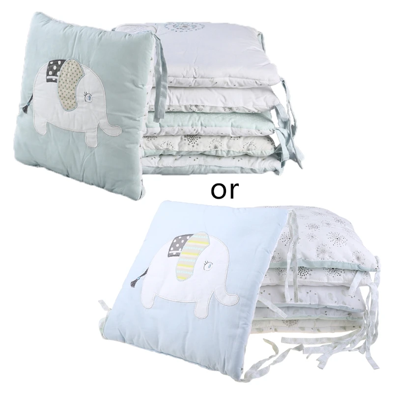 

6Pcs Baby Bed Bumper Crib Protection Infant Cotton Cot Soft Cradle Guard Safe Baby Bed Room Decoration