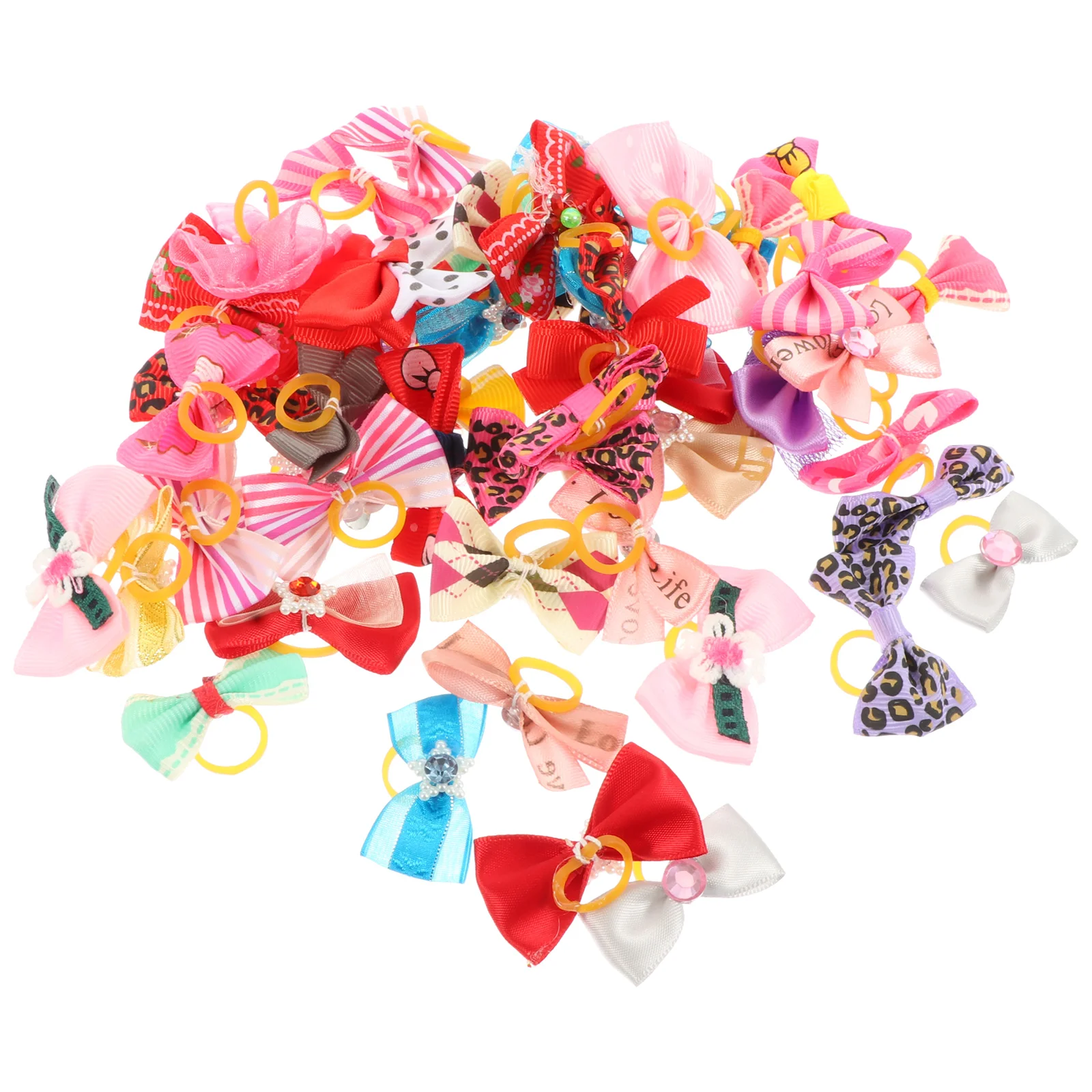 

50Pcs Adorable Bowties Small Ties Decorative Cat Bowknots )