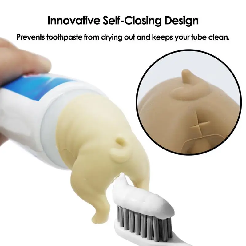 Дозатор зубной пасты для собак универсальный выжиматель с крышкой из силикона