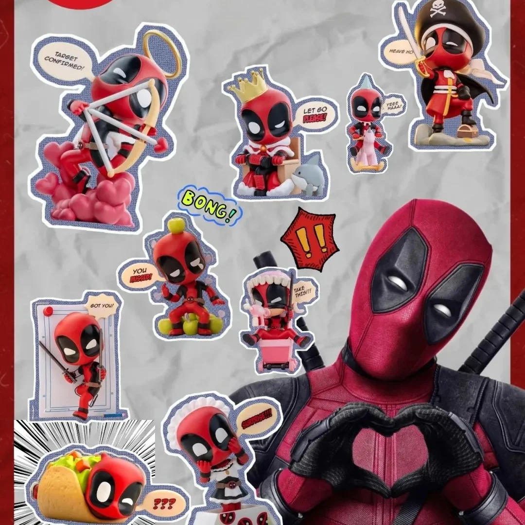 Подлинная новая серия Marvel Deadpool глухая коробка наконечник милый Дэдпул