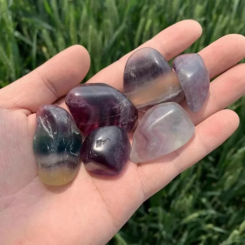 

Натуральный красочный Радужный флюорит 15 мм-25 мм, полированный опущенный камень, лечебные кристаллы, драгоценный камень, минеральный образ...