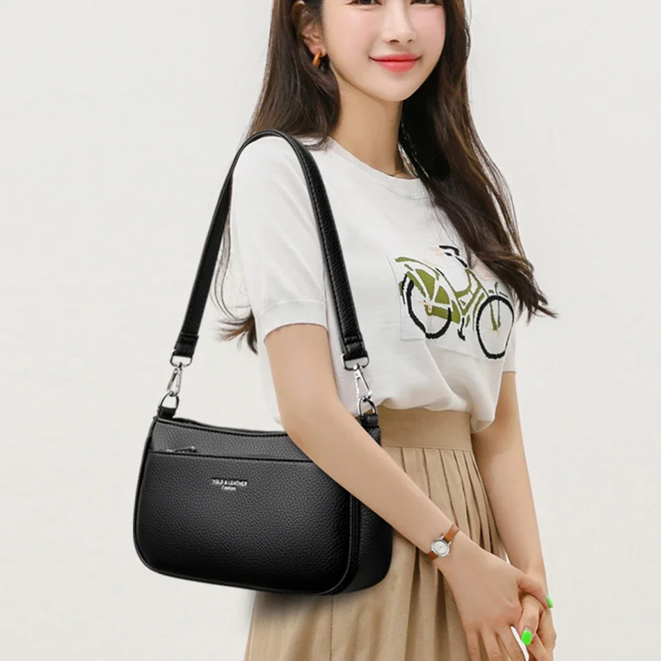 Новинка 2024 женские сумки высококачественные мягкие кожаные и кошельки