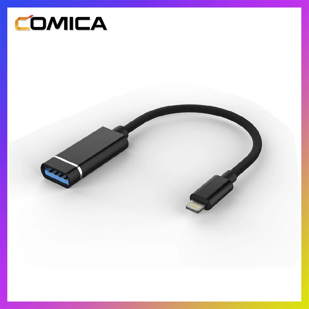 

Comica CVM-USBA-LN USB-A To Lightning Audio Cable Adapter For iPhone Smartphone iMAC iPad