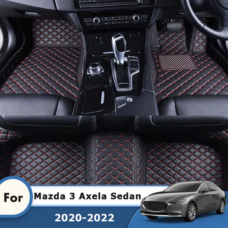 

RHD Car Floor Mats For Mazda 3 Axela Sedan 2022 2021 2020 Carpets Rugs Custom Auto Interior Accessories Pedals Covers Parts