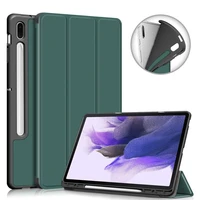 cover for samsung galaxy tab s7 s8 plus anti fall magnetic stand cover with pencil holder for galaxy tab s8 s7 fe case