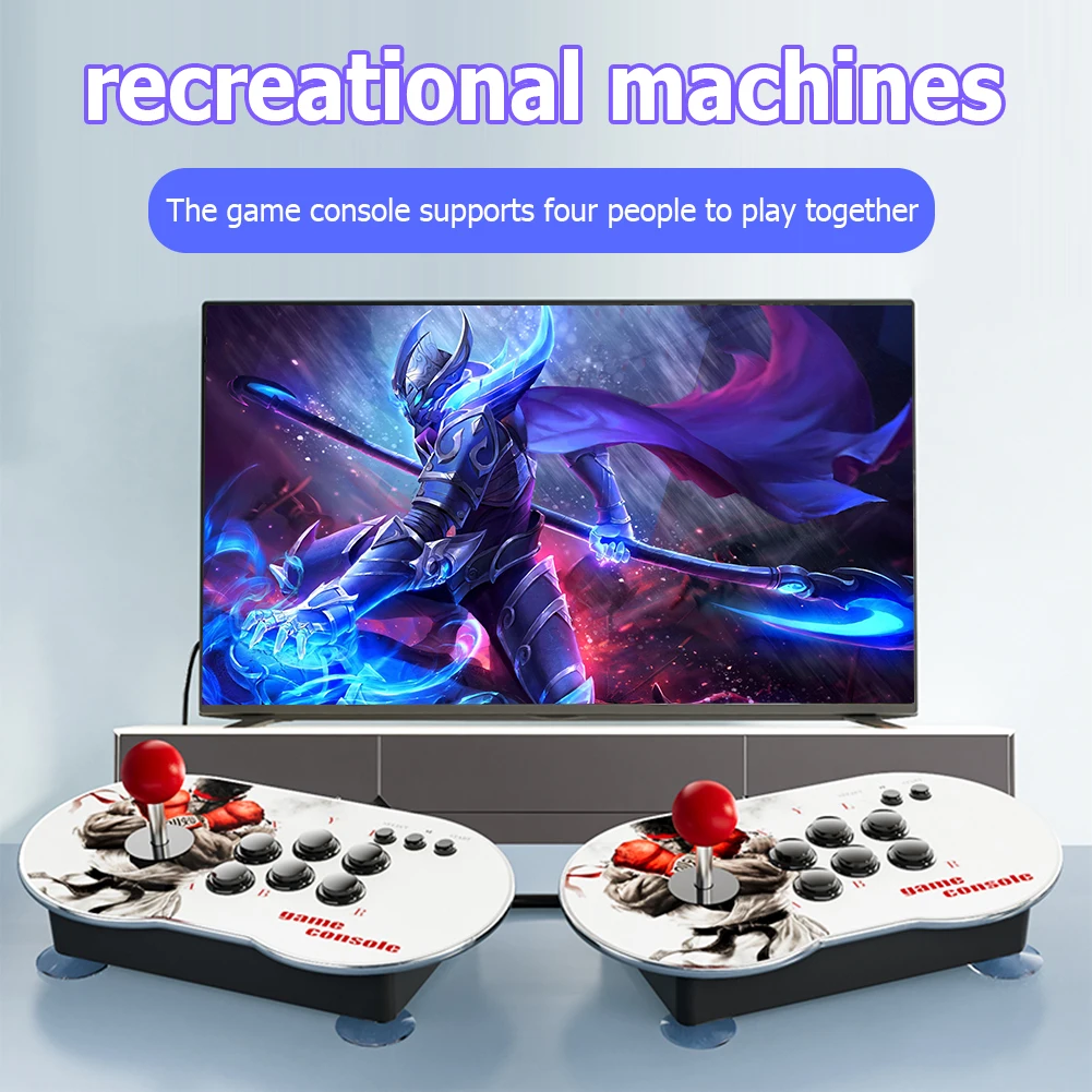 

MT6 10000+ Games 4K HD Video Arcade Game Console HDMI-compatible 3D Dual Controller Joystick Game Player for PS1