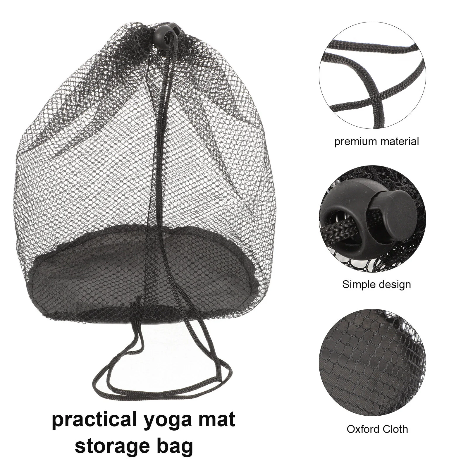 

4 Pcs Logo Dish Net Bag Drawstring Mesh Organizer Bags Bracket Cone Outdoor Sports Oxford Cloth Travel Storage