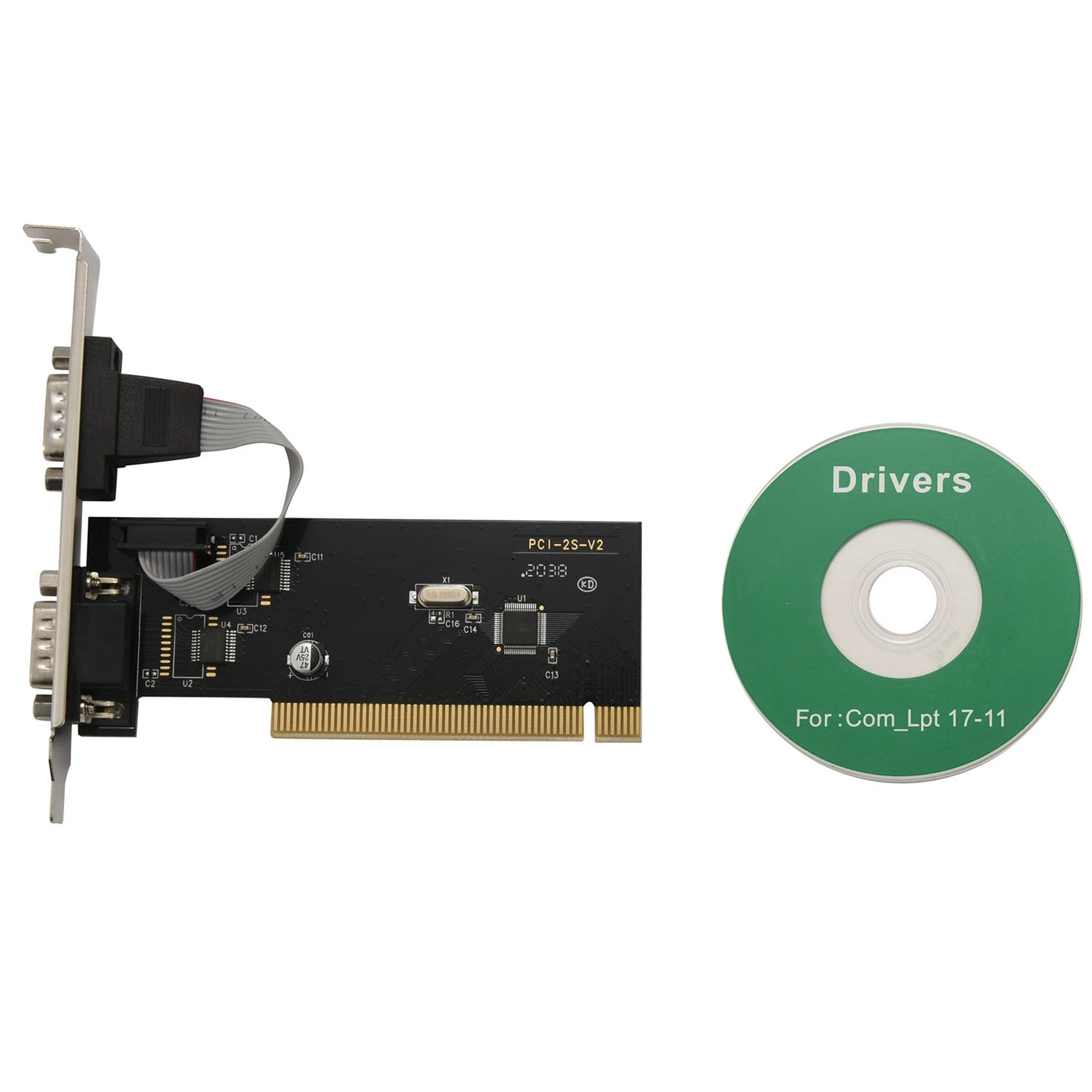 

Новый 2-портовый s Pci к Com 9-контактный последовательный порт RS232 Расширенный переходник-карта адаптер TX382B с номером отслеживания