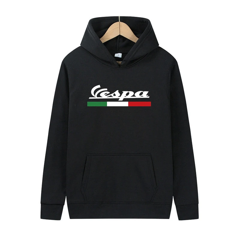

Wasp printed hoodie italian flag men's hoodies retro classic scooter brand sweater fashion wasp motorcycle clothes