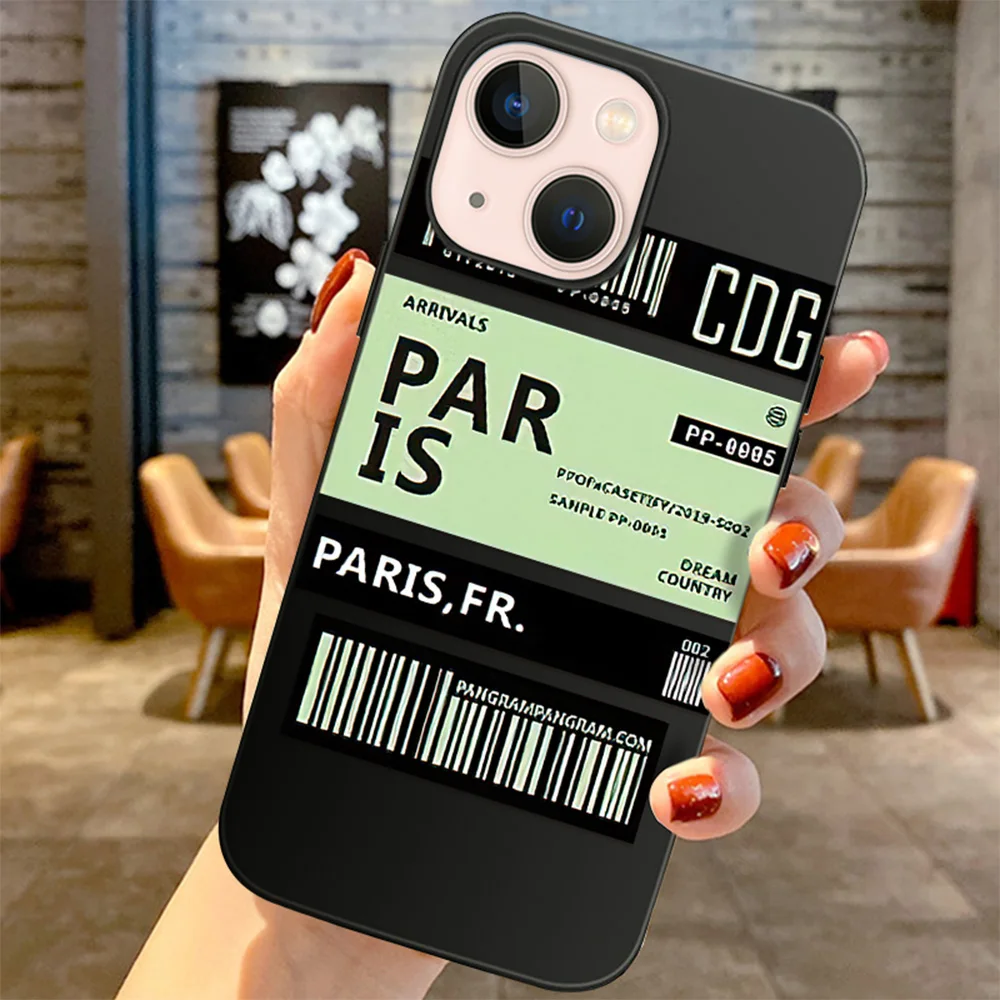 

Barcode Label Phone Case for Iphone SE 2020 XR X XS 13 11 12 Pro Max Mini 7 8 6 6S Plus Protection Shell Cover Fundas Coque