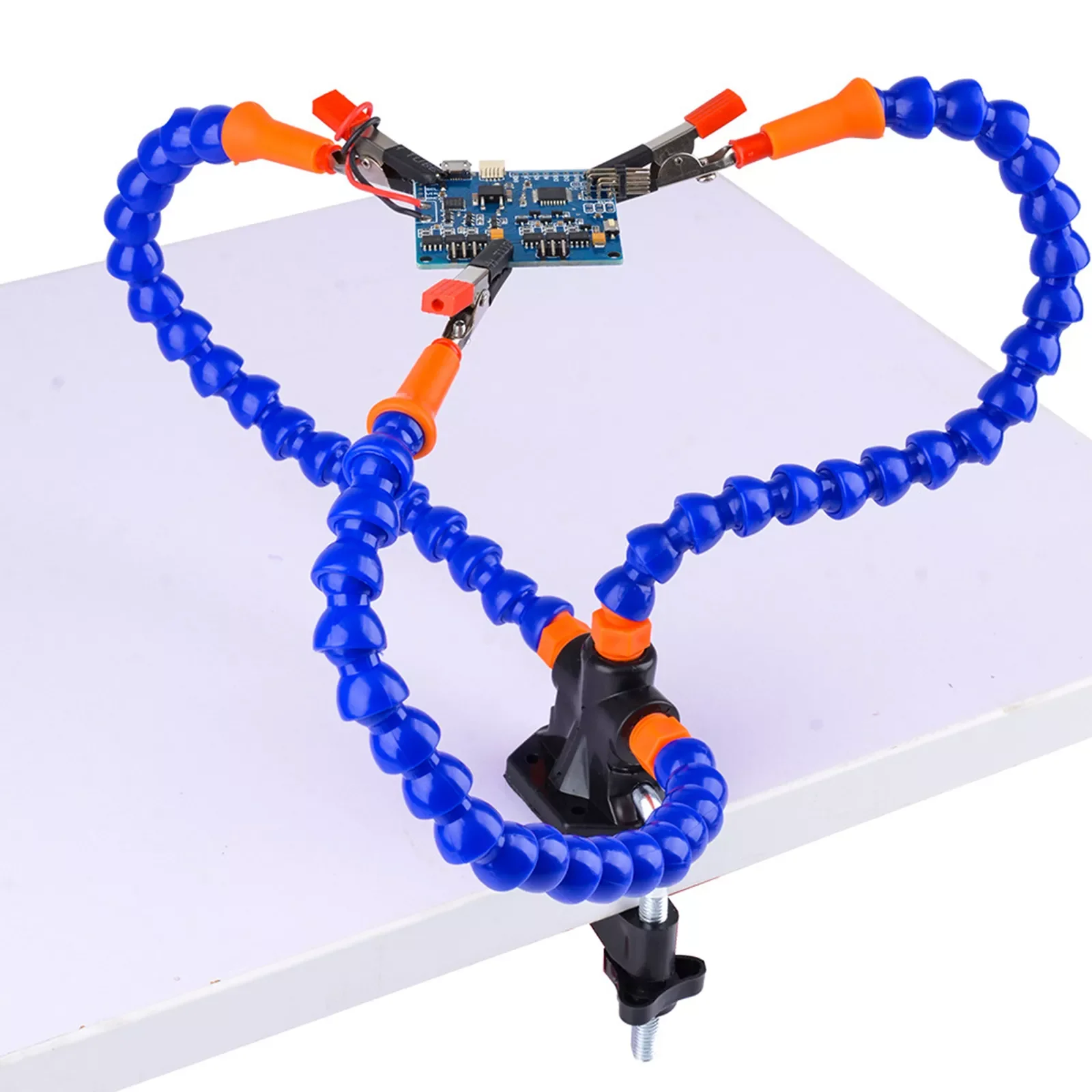 

Table Clamp Soldering Station With 3 Flexible Arms Soldering Iron Holder PCB Welding Repair Tools Vise Hand Welding Station