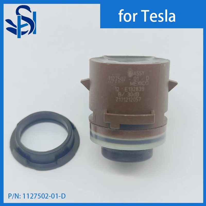 

1127502 -01-D PDC Датчик парковки Бампер Ультразвуковой радар Цвет блестящий черный Для Tesla 3 S X Y