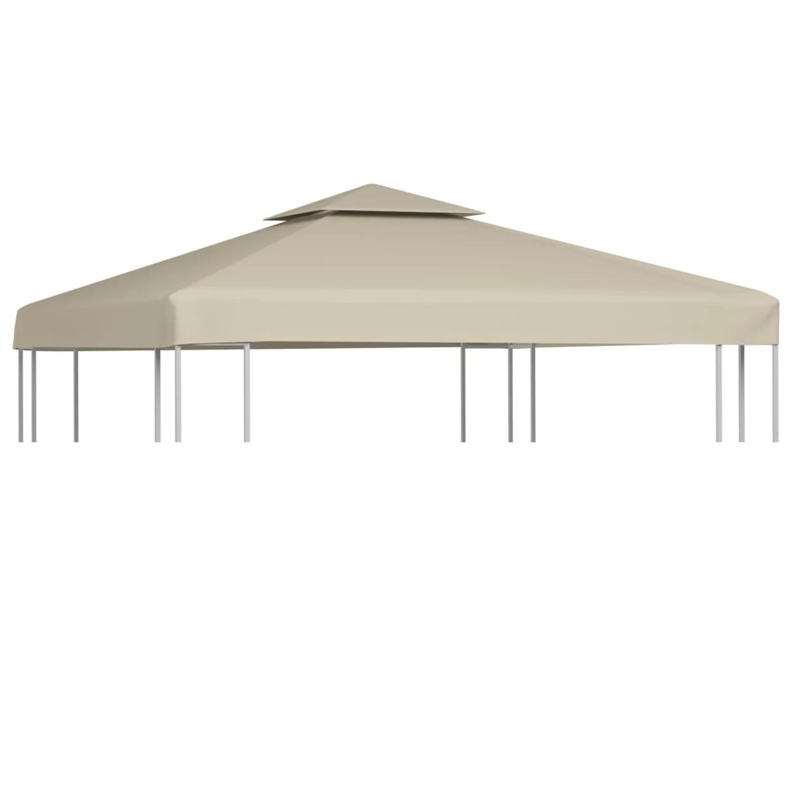

Gazebo Cover Canopy Replacement 310 g / m² Beige 118" x 118"