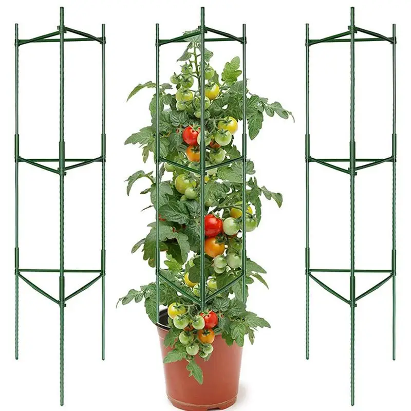 3 Pack Heavy Duty Tomato Support Trellis Plant Climbing Trellis Plant Support Cage Vegetable Trellis Tomato Stake For Garden