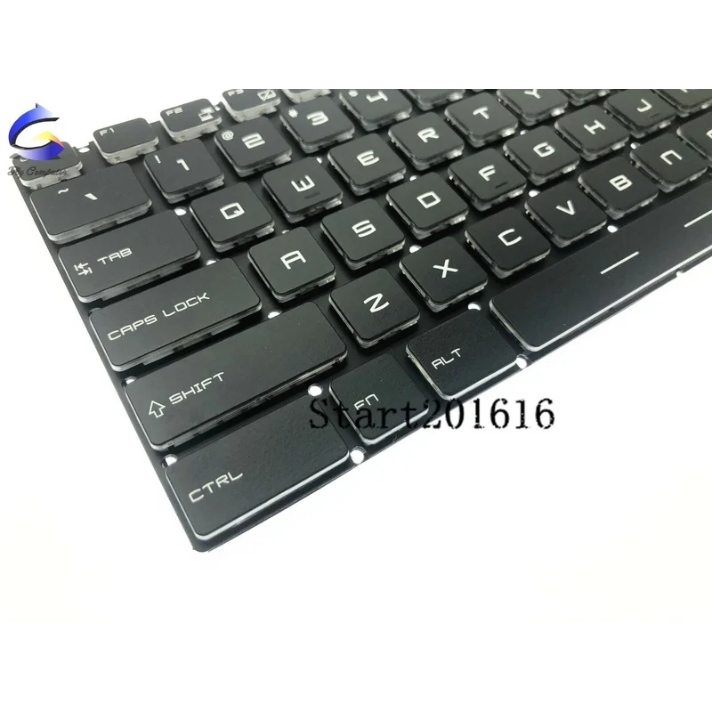 Фото Новая клавиатура для MSI GP63 GP73 GF62 GF62VR GF72VR с полноцветной подсветкой, американская раскладка №3