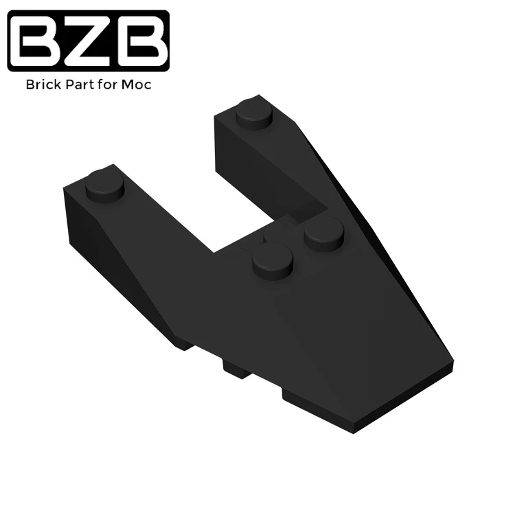 

BZB 10 шт. MOC 6153b Клин Наклонный 6x4 вырез с гвоздиками совместимые сборы строительные блоки детали DIY Edu детская игрушка