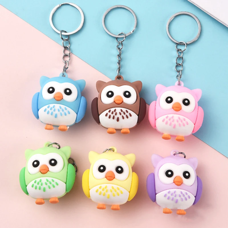 

New 1PC Owl Keychain Creative Owl Cute Animal Key Pendant Pendant Student Gift Cute Keychain 1pcs Cartoon Animal Key Chain