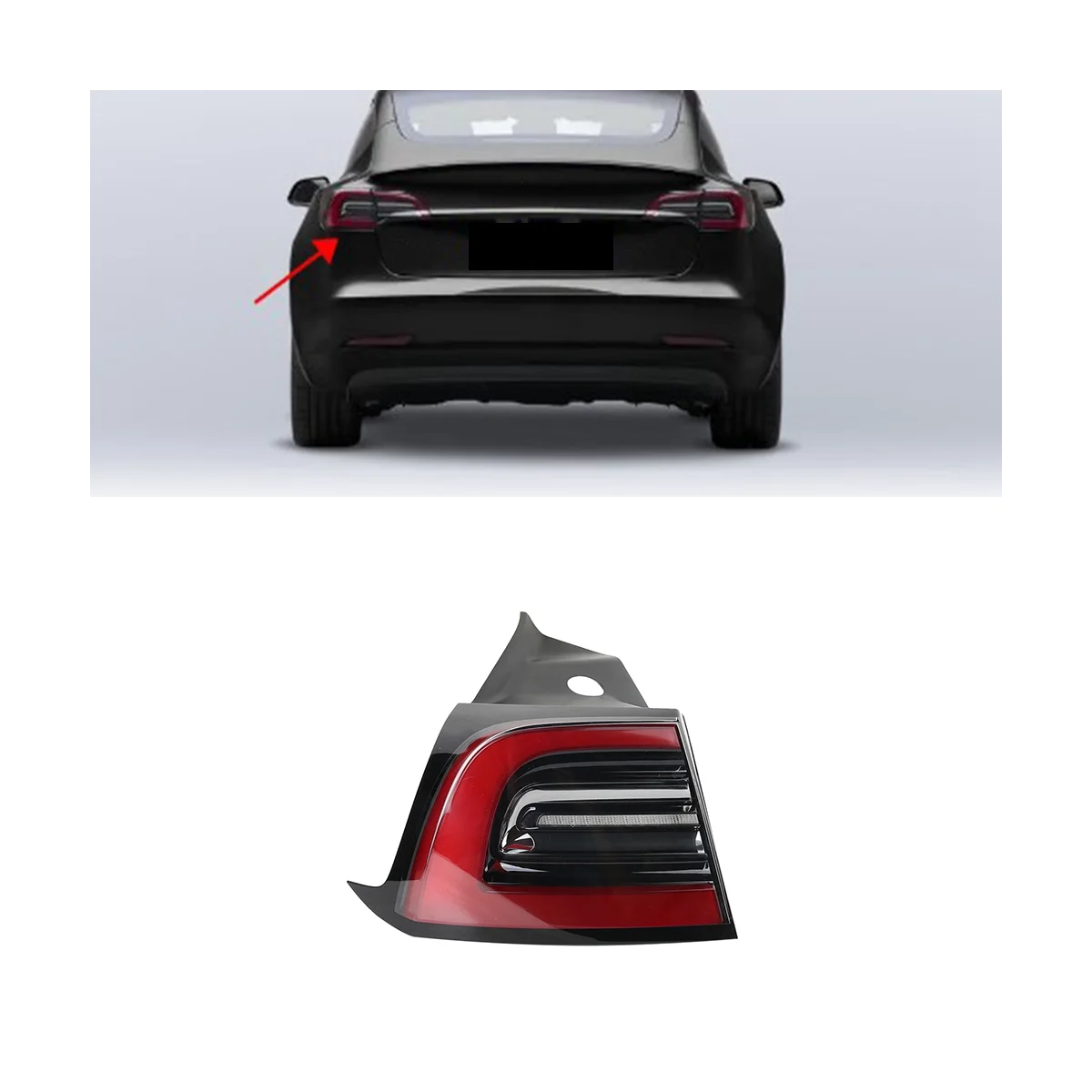 Лампа заднего сигнала для Tesla Model 3 2017-2022 1077397-00-G