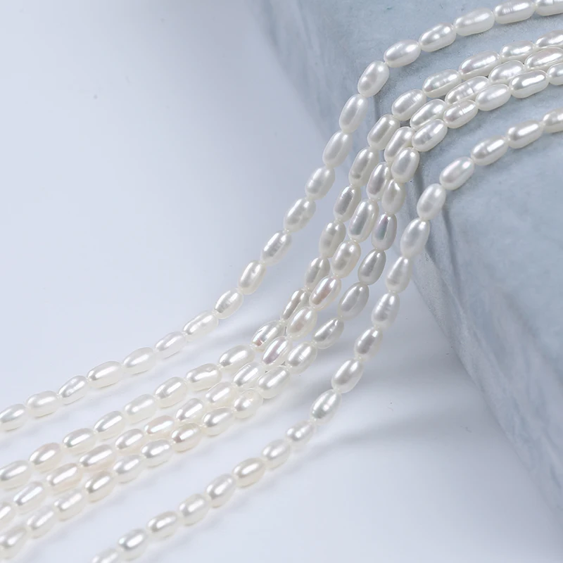 

2.5-3mm A Rice Shape Natural Freshwater Pearl For Jewelry Making