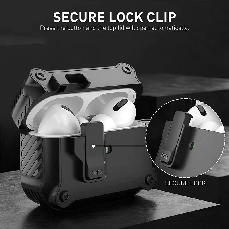 Для AirPods Pro 2 противоударный чехол с замком для Airpods 3 3rd чехлы 2-го поколения Pro2 Air Pods