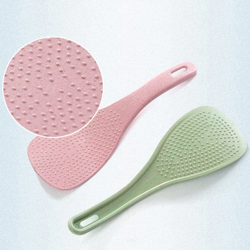 

1 Piece 19CM Wheat Straw Rice Spoon Kitchen Rice Spoon Spatula for Home Accessories