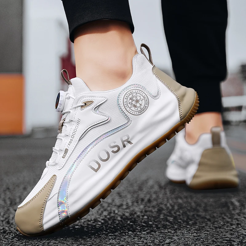 New Golf Shoes Spring/Summer Mesh Breathable Golf Training Shoe Quick Lacing Comfortable Men's Golf Shoe