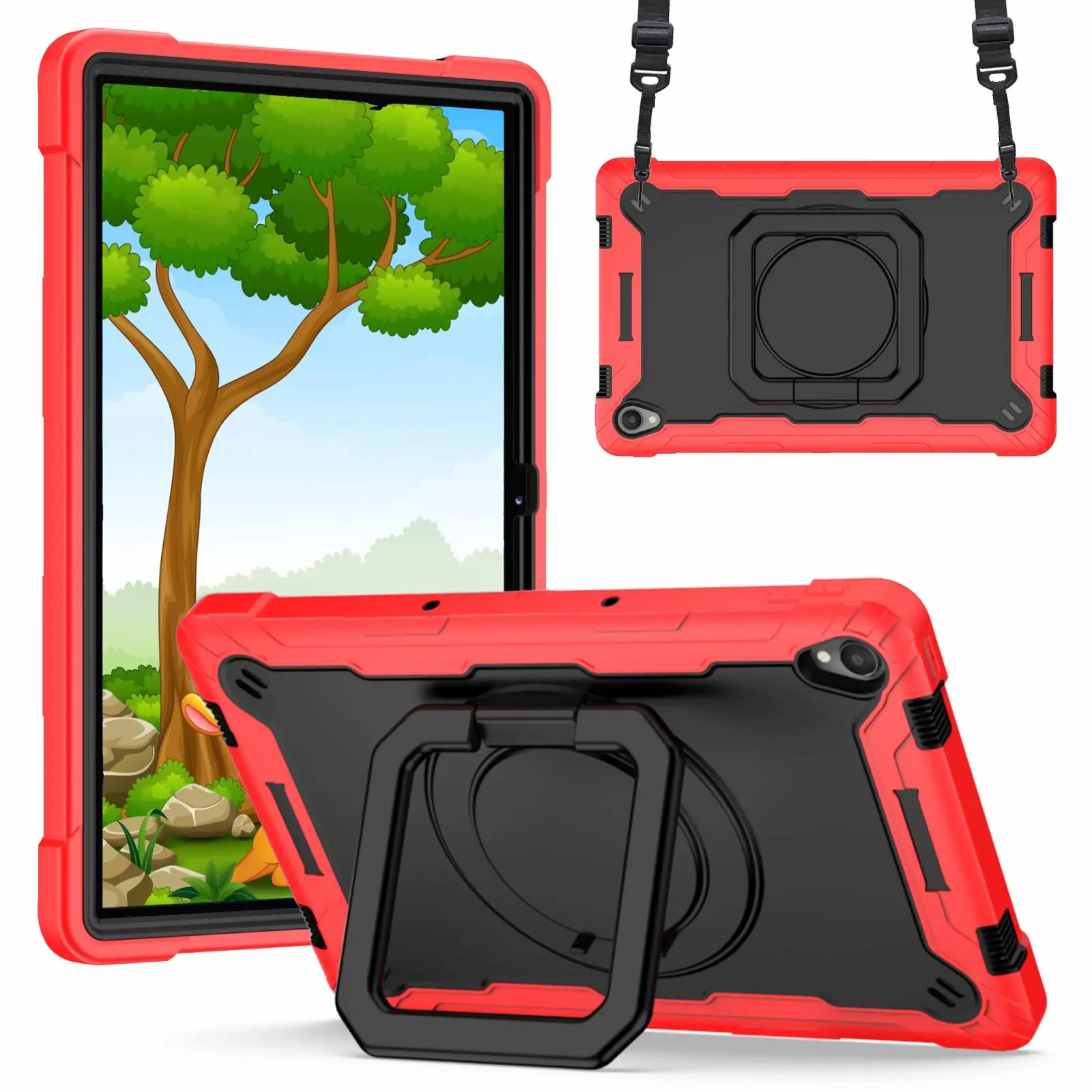 

High quality Kids Anti fall Tablet Cover For Lenovo Tab M10 Plus X606F X606X Cover For Tab P11 TB-J606F PC Support Cases +Strap