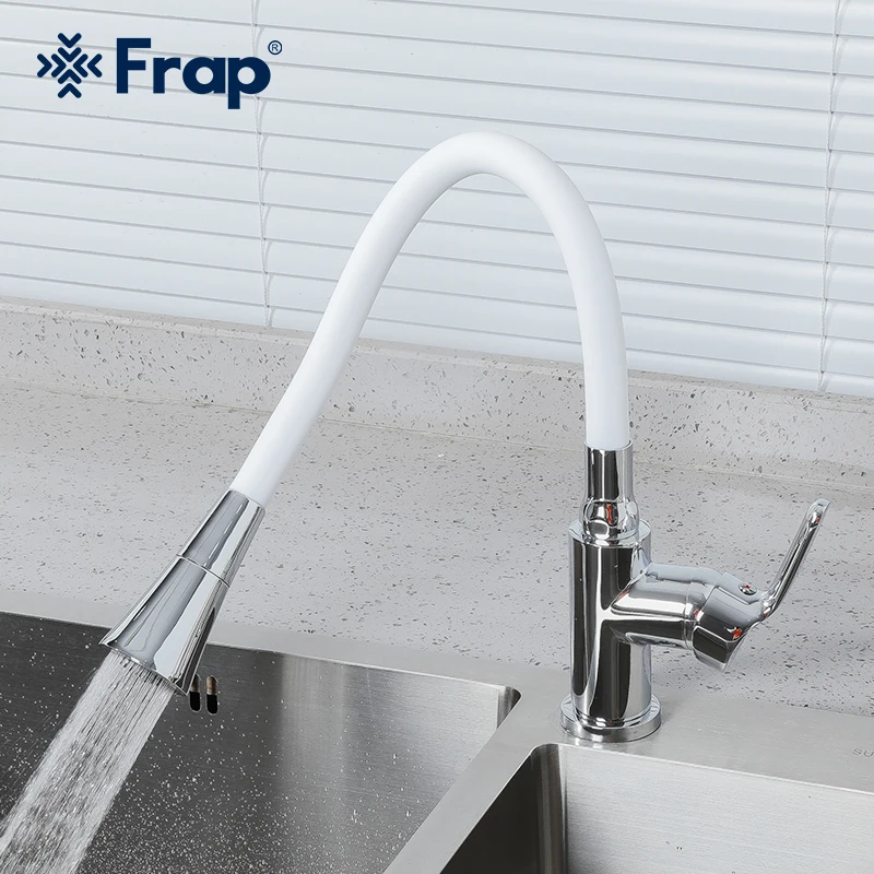 

Frap Rubber Tube Kitchen Faucet Gourmet Kitchen Faucets Silicone Tube Tap Cold Hot Mixer Rotatable Crane Torneira