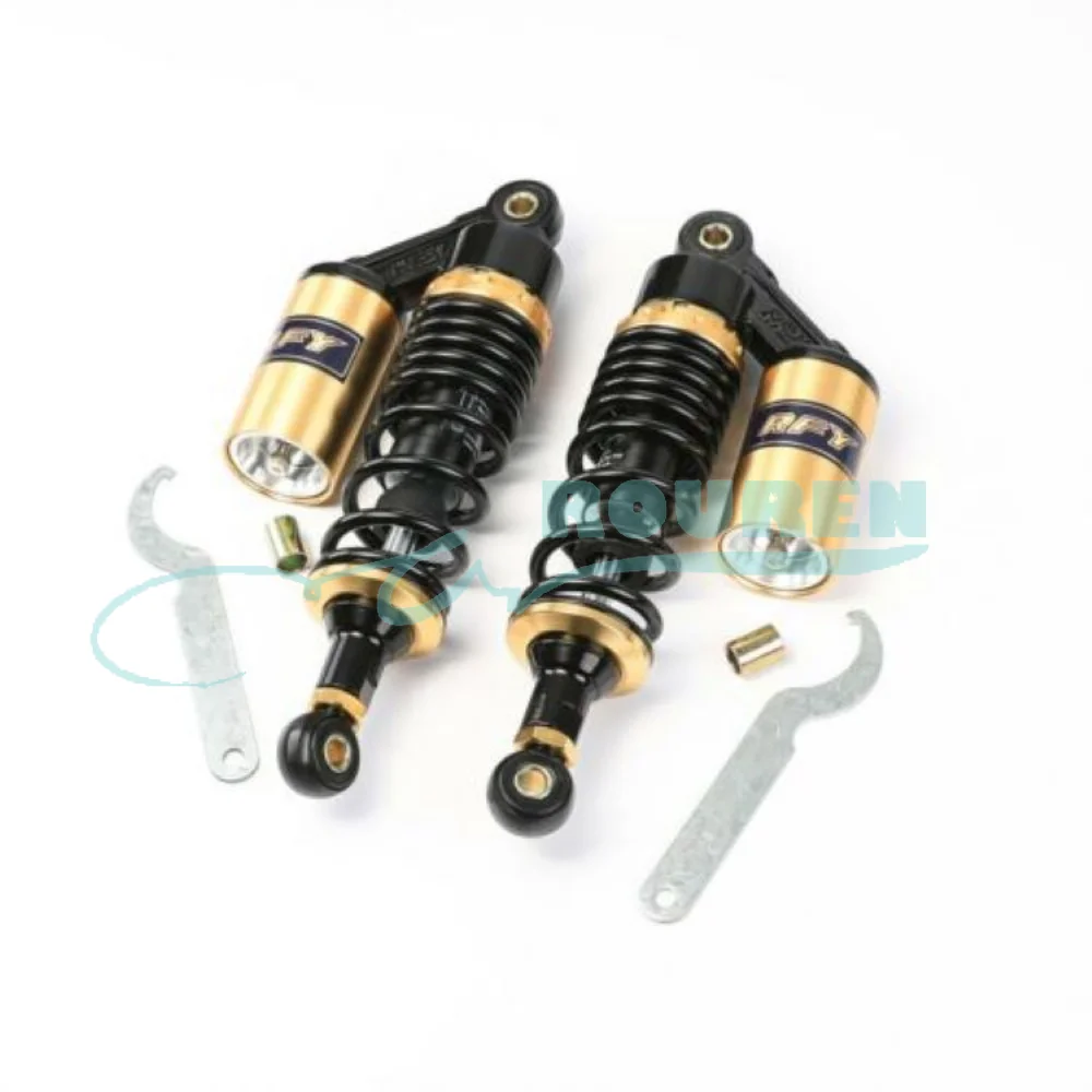 

1PCS 265mm 280mm 290mm 300mm Motorcycle Rear Shock Absorber Spring Adjustable Air Suspension Protector Motor Cycle Dirt Bike ATV