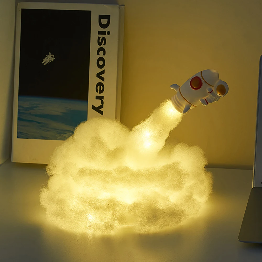 

Statue Home Kawaii Creative Modern Accessories Bookshelves Desktop Decoration Children's Clouds Cute Room Rocket Desk Astronauta