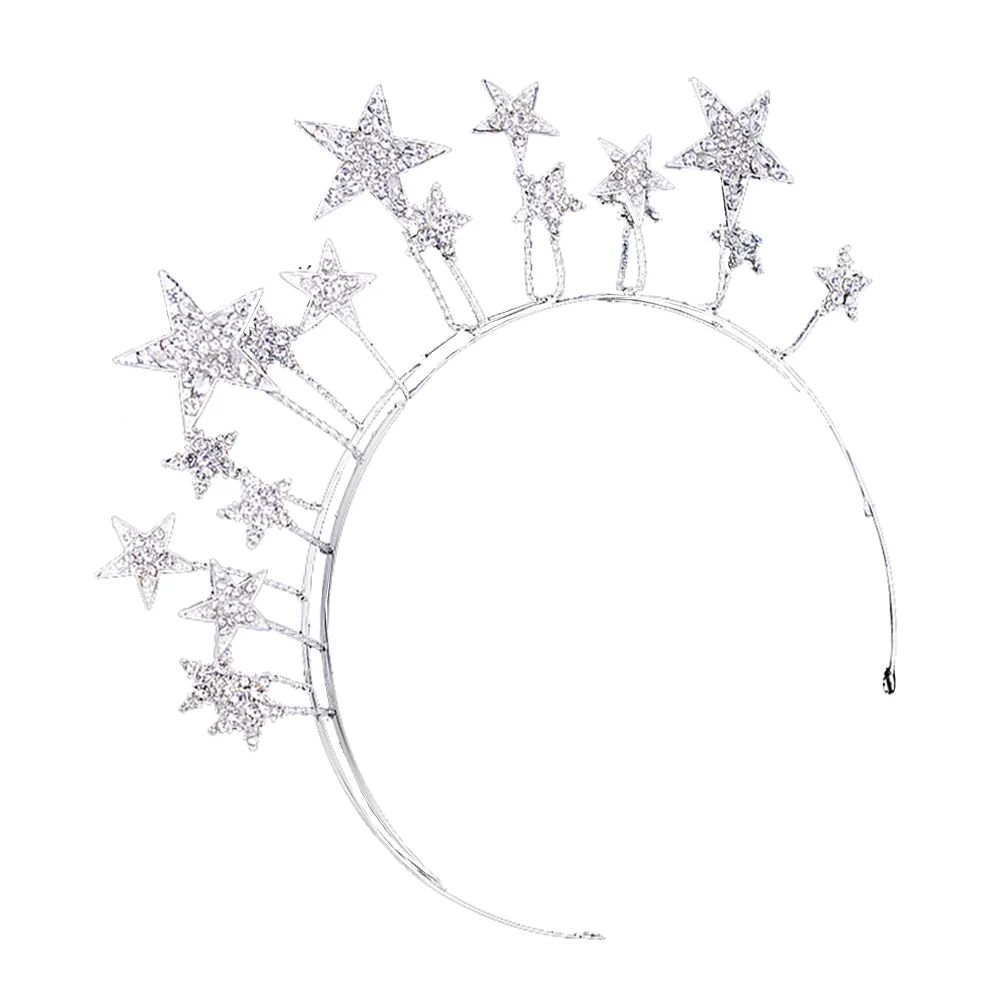 

Star Headband Hairband Rhinestone Tiara Headpiece Glitter Women Headbands Wedding Hair Bridal Party Accessories Headdress