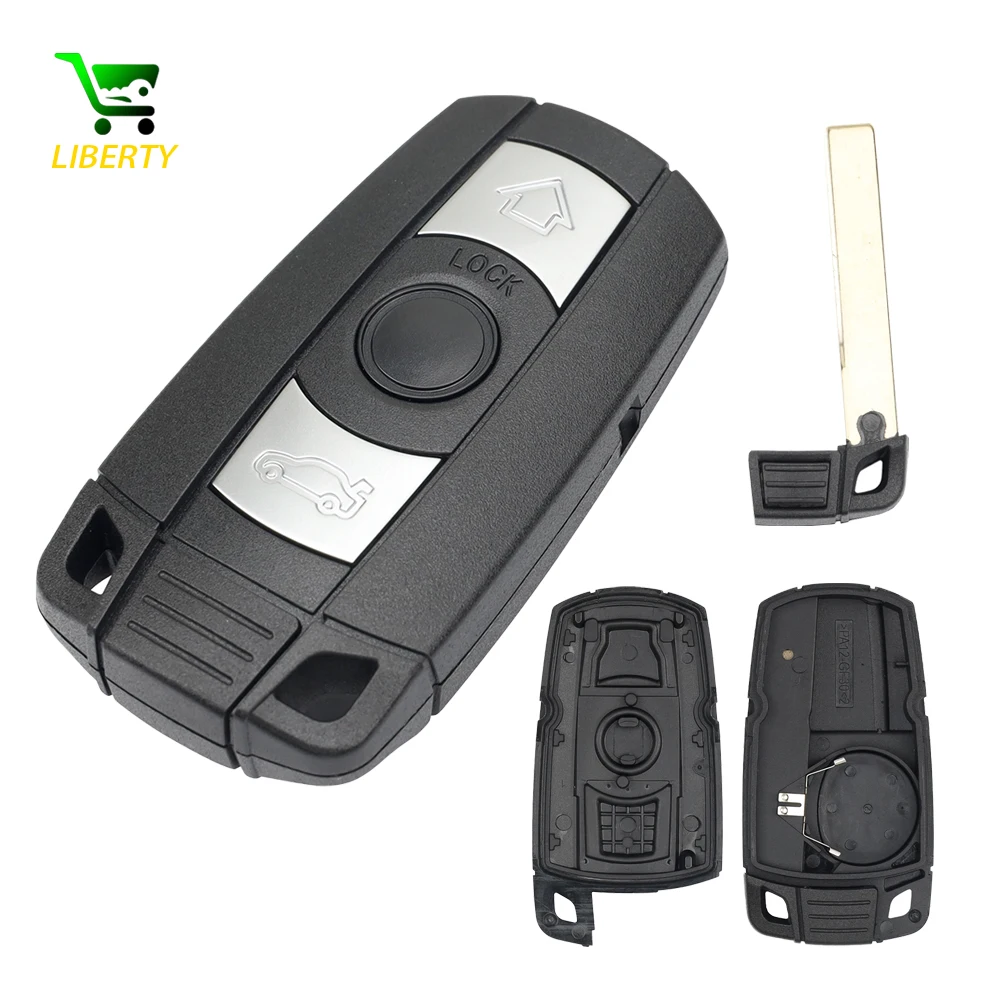 

Liberty CAS3/CAS3+ System Smart Car Remote Key Shell Чехол с держателем для батареи для BMW 1 3 5 X5 X6 E46 E60 E63 E65 E83 E85 E90 E92
