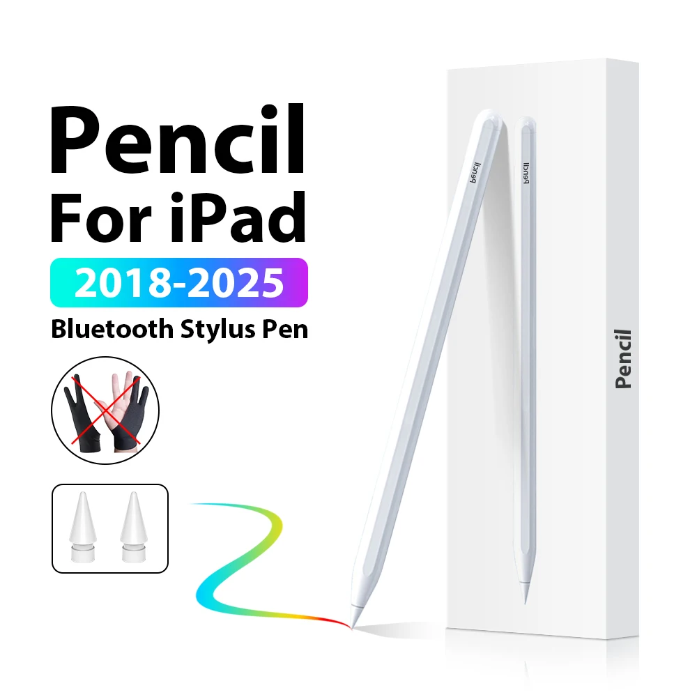 Фото Стилус для Apple Pencil iPad A16 Pro 13 11th M5 M4 12.9 Air 11 M3 M2 5 4 8 10 9 10th 9th Generation Mini 6 7 A17 Сенсорные ручки №1