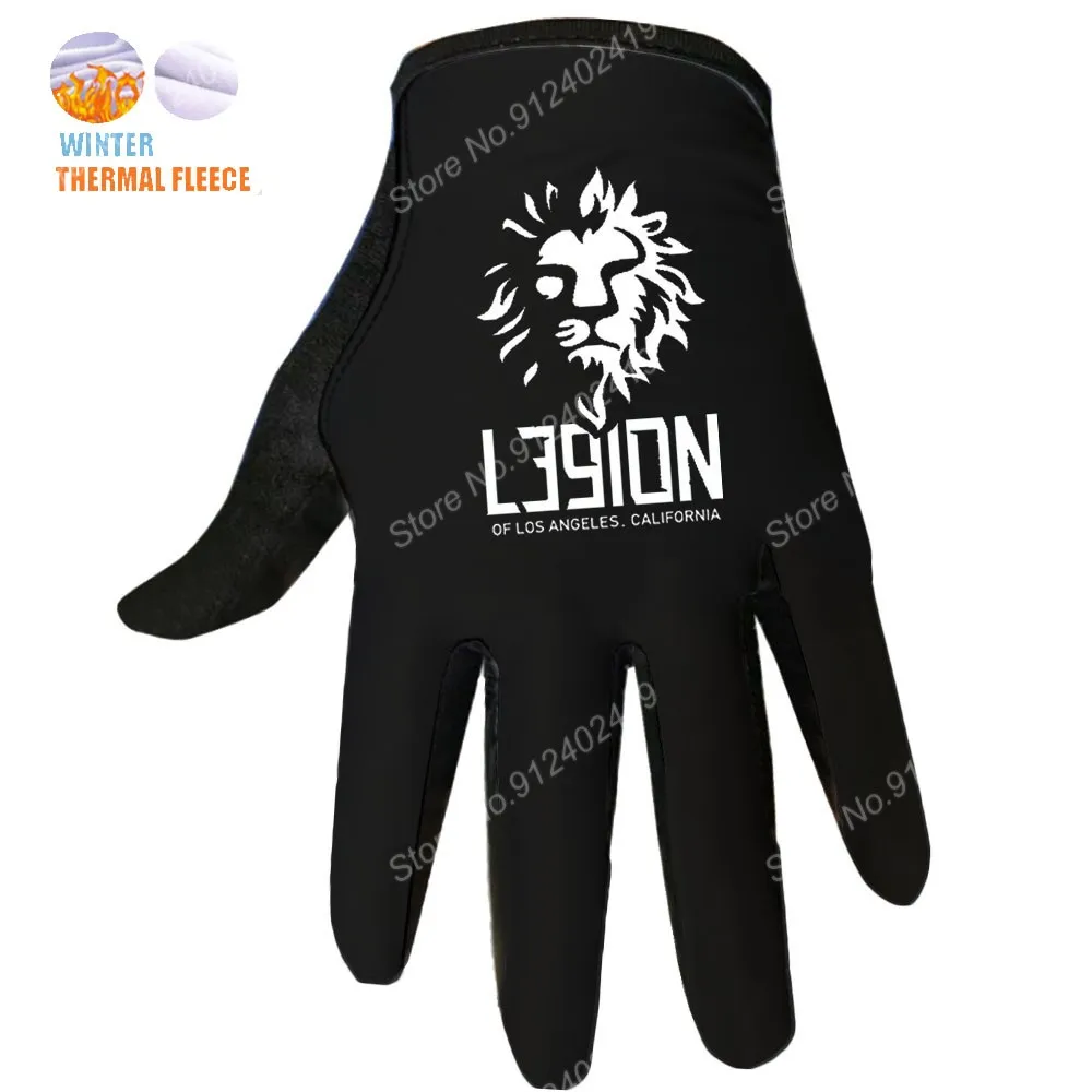 

2021 Winter Legion of Los Angeles Cycling Gloves Men Gel Full Finger Gloves Road Bicycle Jerseys MTB Gant Cyclisme Maillot