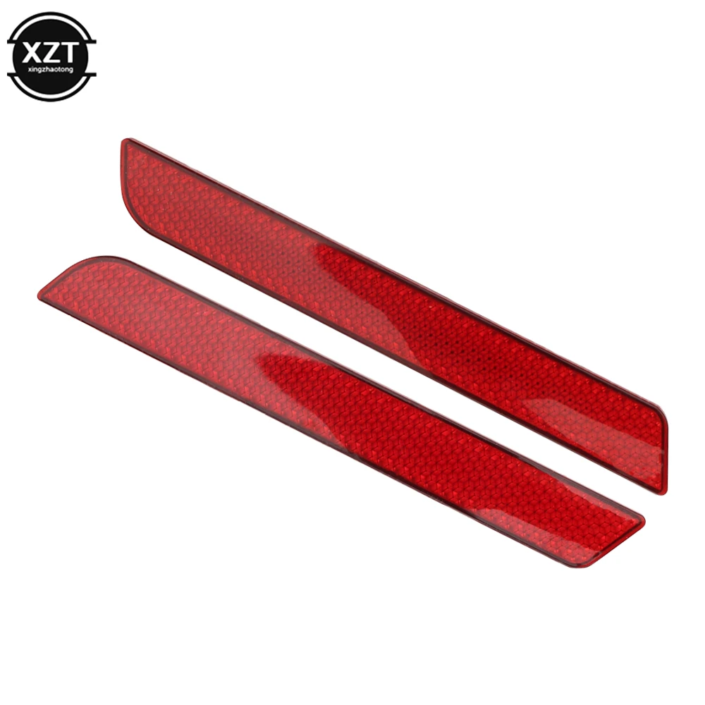

2PCS Motorcycle Plastic Front Fork Reflector Saddle Bag Reflective Adhesive Reflector for Harley Dyna Super Glide FXD