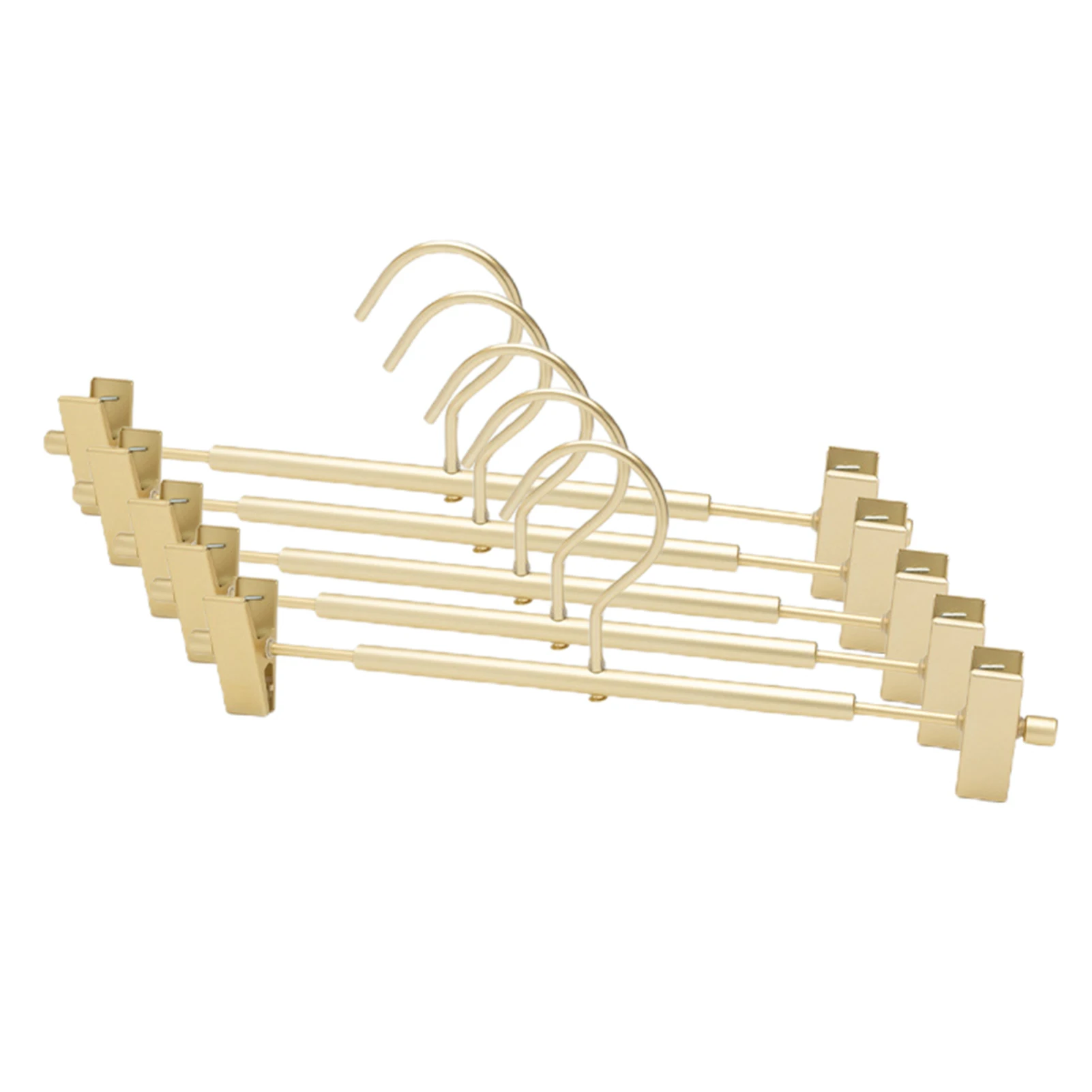 

Aluminium Alloy Trouser Hanger With Clip Multifunction Portable Not Easy Rust & Fade Anti Slip Hanger For Towels Dress Organizer