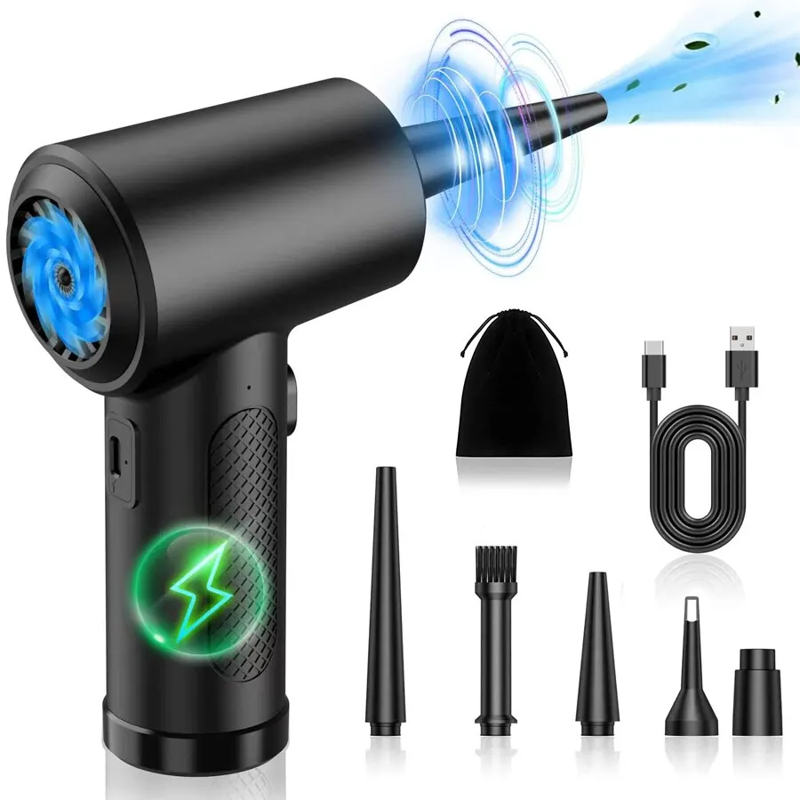 Compressed Air Duster for Computers Protable Cordless Air Bl