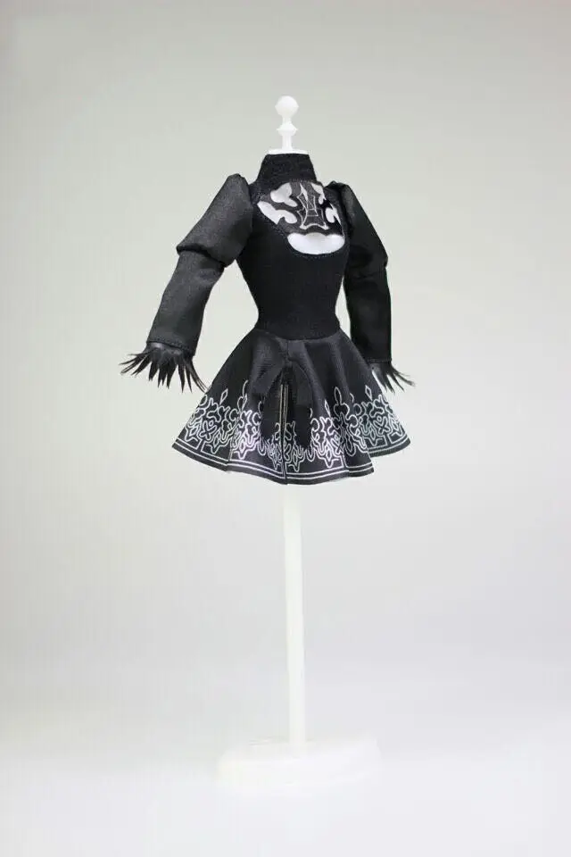 

Супер утка 1/6 Нил 2B сексуальное черное пальто платье F12 "PH женские куклы игрушки