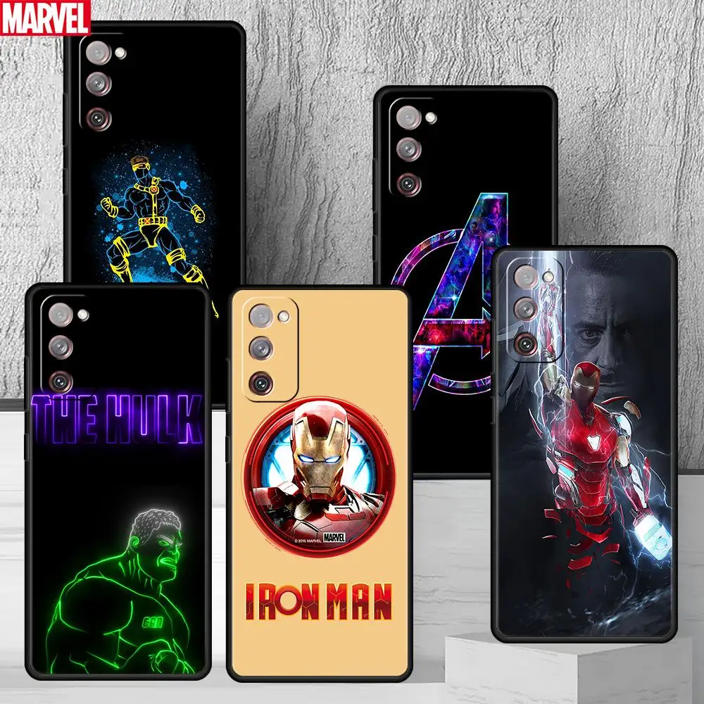 

Marvel Comis Ironman Case For Samsung Galaxy S20 FE S22 Ultra S21 5G S10 S9 Plus S10e S8 S7 Edge Soft Phone Shell Cover Coque