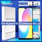 Оригинальный 6,09 дюймовый экран Y6S 2019 для Huawei Y6 2019 ЖК-дисплей с сенсорным дигитайзером Y6 Pro в сборе для Honor 8A дисплей с рамкой