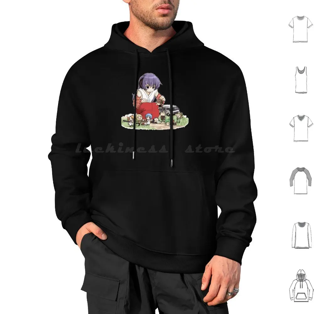 

Higurashi Cute Classic Hoodie cotton Long Sleeve Higurashi Cute Classic
