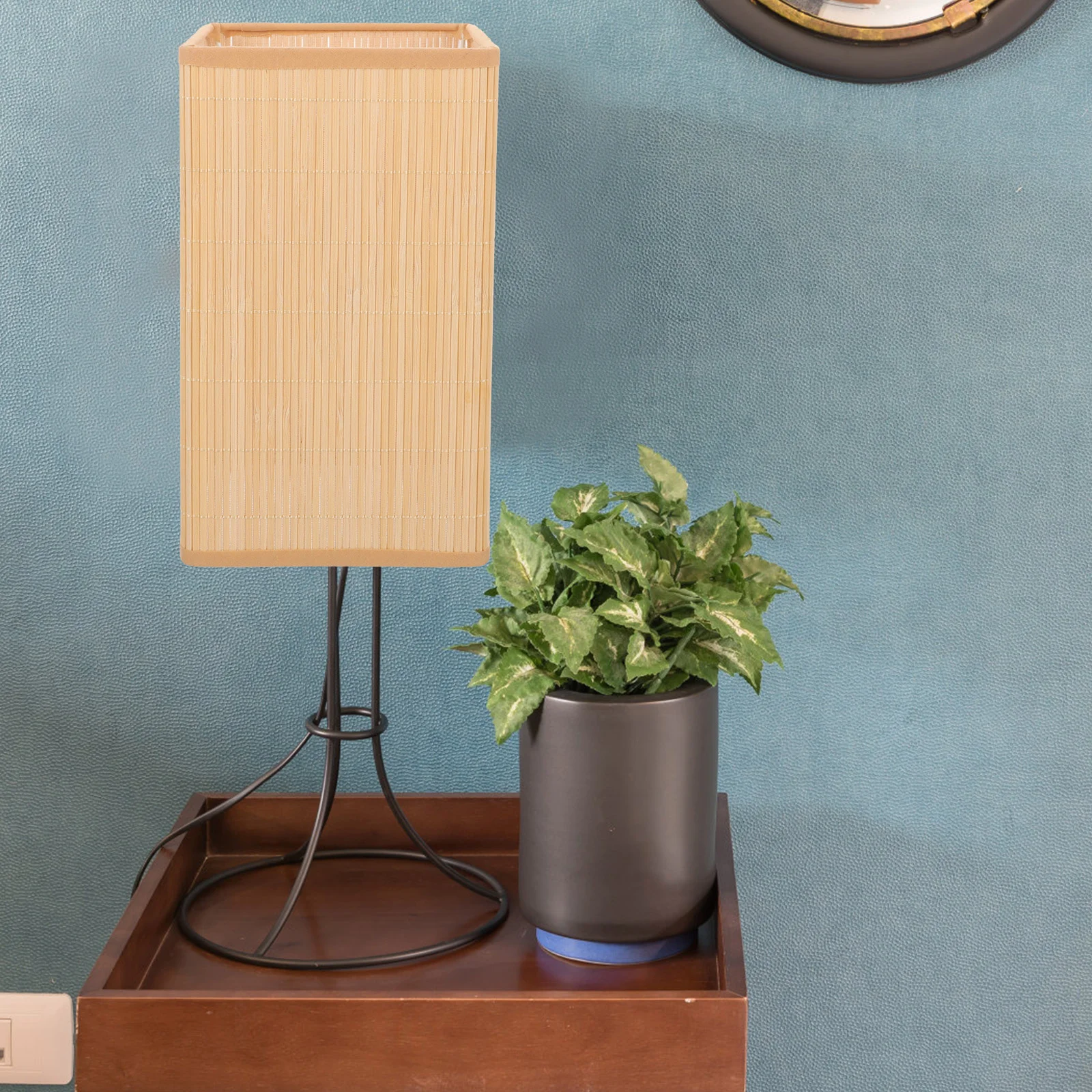 

Ceiling Light Shade Bamboo Lampshade Woven Rustic Pendant Shades Simple Cover Hanging