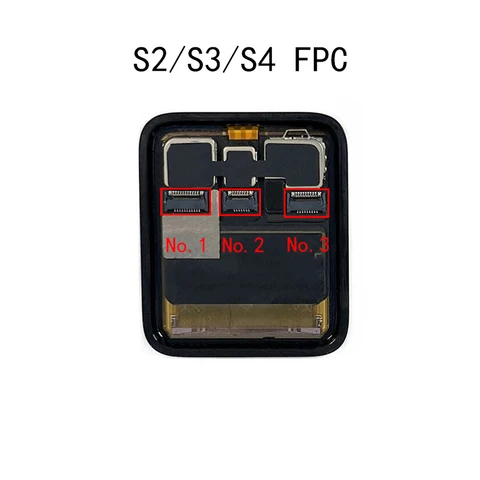 2 шт., разъем FPC с сенсорным экраном и ЖК-дисплеем для Apple Watch S2 S3 S4 S5 S6 S7 S8 серии 3 4 5 6 7 8 SE 2 44 мм 40 мм 45 мм