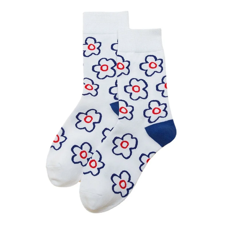 European American new fashion sports socks Unisex Socks Print Middle Tube women socks men socks boy socks girl sock novelty sock