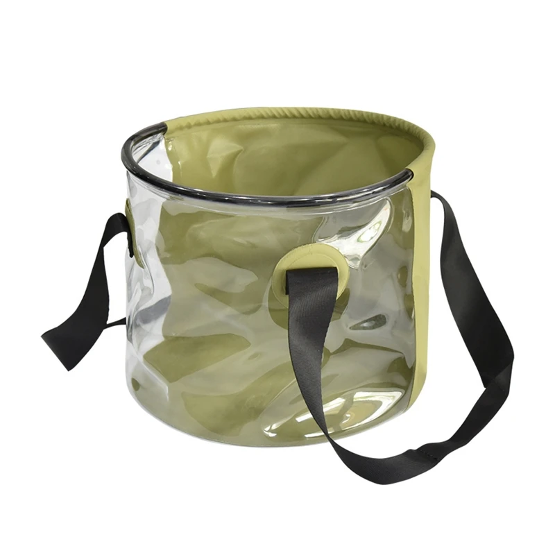

Collapsible Bucket 10L Water Storage Container Folding Water Bucket Lightweight Wash Basin Camping Travelling Gardening