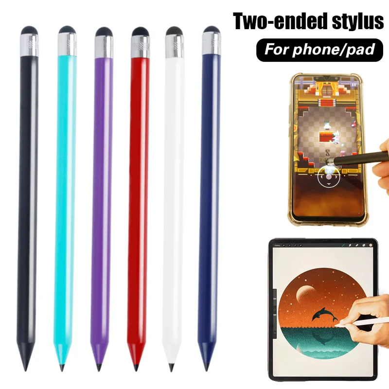 

2 In 1 Touch Screen Pen Stylus Capacitive Resistive Pen For Tablet Mobile Phone Universal Stylus Pencil For IPad iPhone Samsung